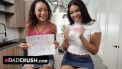 Bokep Terbaru Gorgeous Chocolate Teens Give Stepdaddy A Special Gift For Day