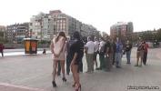 Film Bokep Sexy dark haired mistress disgraces sexy brunette in white dress around streets then humiliated in bar online