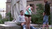 Download Video Bokep Cute teen girl fucked by 2 guys in PUBLIC in center of the city by famous statue online