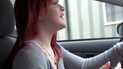 Bokep Redhead Emo car driving horny