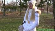 Download Bokep Winter time pickup with flashing blonde