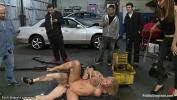 Bokep Online Big tits rope tied blonde slave Leya Falcon is pussy vibed and fingered by lezdom Princess Donna Dolore then fucked by big cock to Tommy Pistol in public car body shop hot