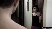 Nonton Film Bokep 18yo babysitter hears noises coming out of a room period When she opens the door she finds her boss jerking off his huge cock period If she wants to keep her job she has to take care of him period She jerks him off and is throated period
