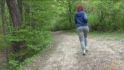 Bokep Terbaru Busty fat redhead strips and plays in forest gratis