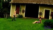 Video Bokep The lawn in the garden has just been cut and is now suitable for a good outdoor fuck 3gp