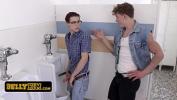 Bokep Horny Class Bully Loves Dominating The Helpless Nerd In The Bathroom While He Moans In Pleasure mp4