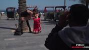 Film Bokep Busty public slut strips off and ordered to walk streets online