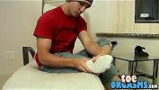 Bokep Online Gorgeous twink is cumming on his own smooth sexy feet