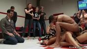 Nonton Video Bokep Lesbian wrestler ties opponent and lets public finger fuck her then gangbang fuck and double penetration on mats hot