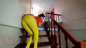 Film Bokep Velma Yellow pantyhose Performing in old house at stairway 2022