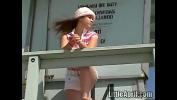 Nonton Video Bokep Little April outsdoors at the beach and playing around with her tits mp4